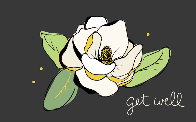 Get well gift card design
